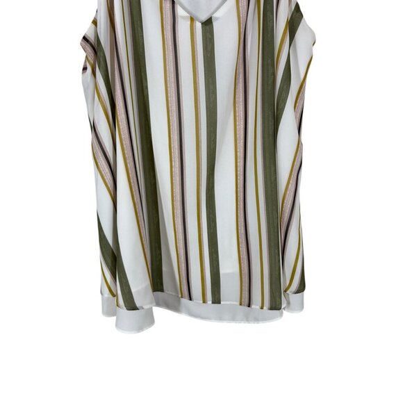 Torrid Duel Layer Vertical Stripes Flowy Cami Tank Top Women's Plus Size 2X - Picture 4 of 8